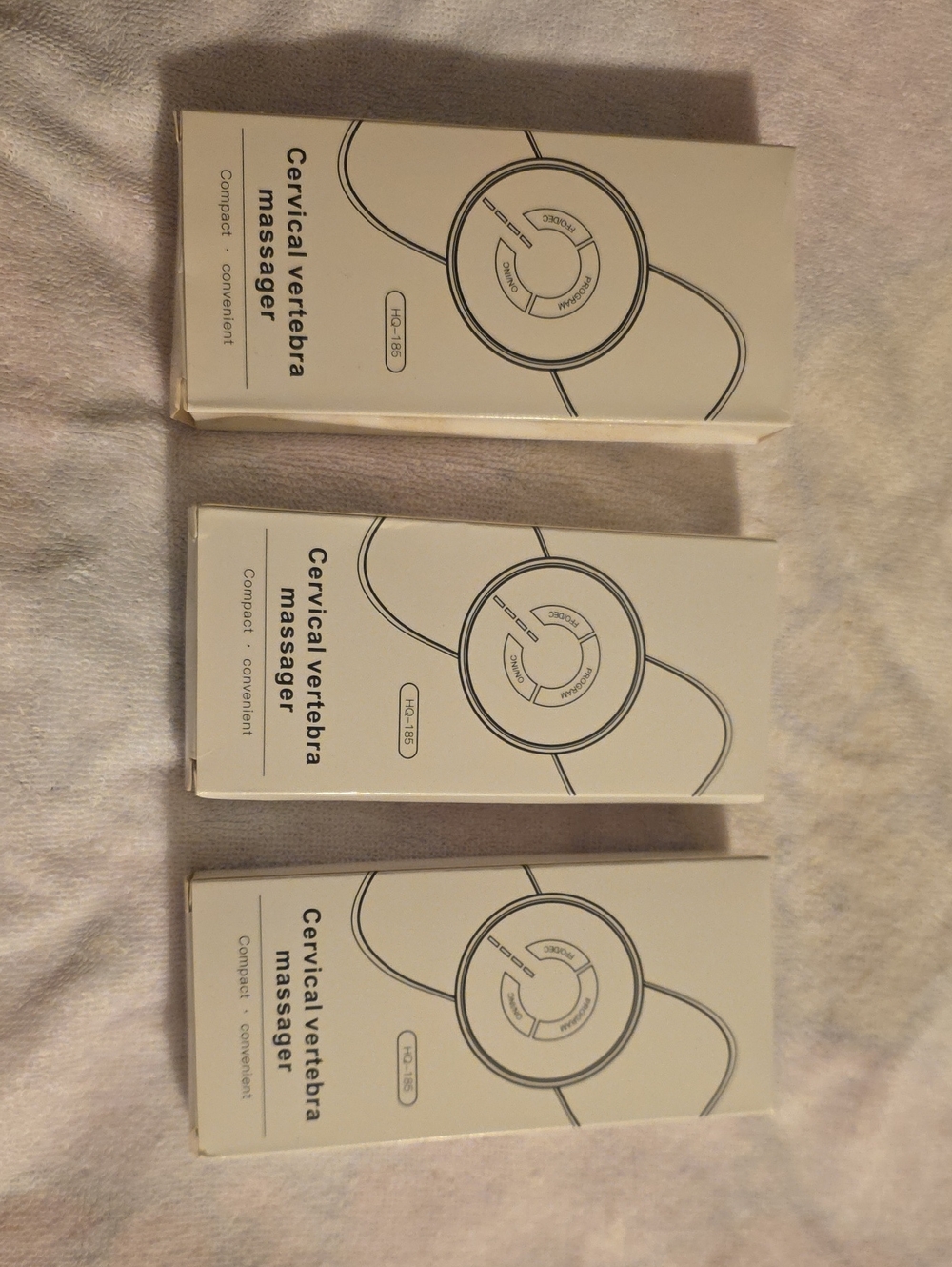 3-White Cervical Vertebra Massager - Unbranded